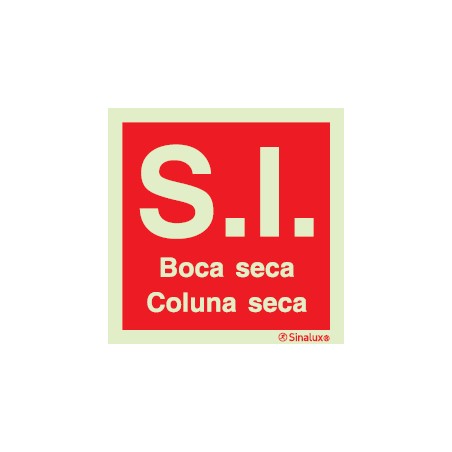 Sinal de SI, boca seca coluna seca