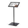 Porta Menus Preto / LED