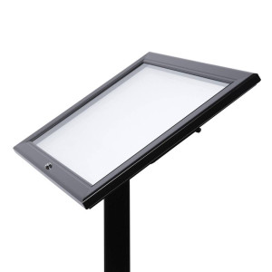 Schwarzer Menü-Halter / LED