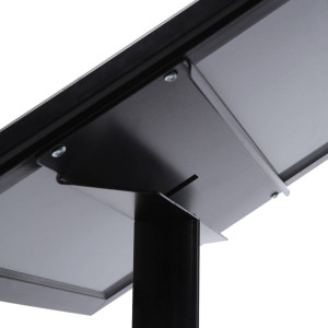 Porta Menus Preto / LED