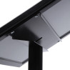 Schwarzer Menü-Halter / LED