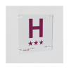 Placa de Hotel 20x20 cm
