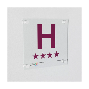 Placa de Hotel 20x20 cm