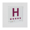Placa de Hotel 20x20 cm