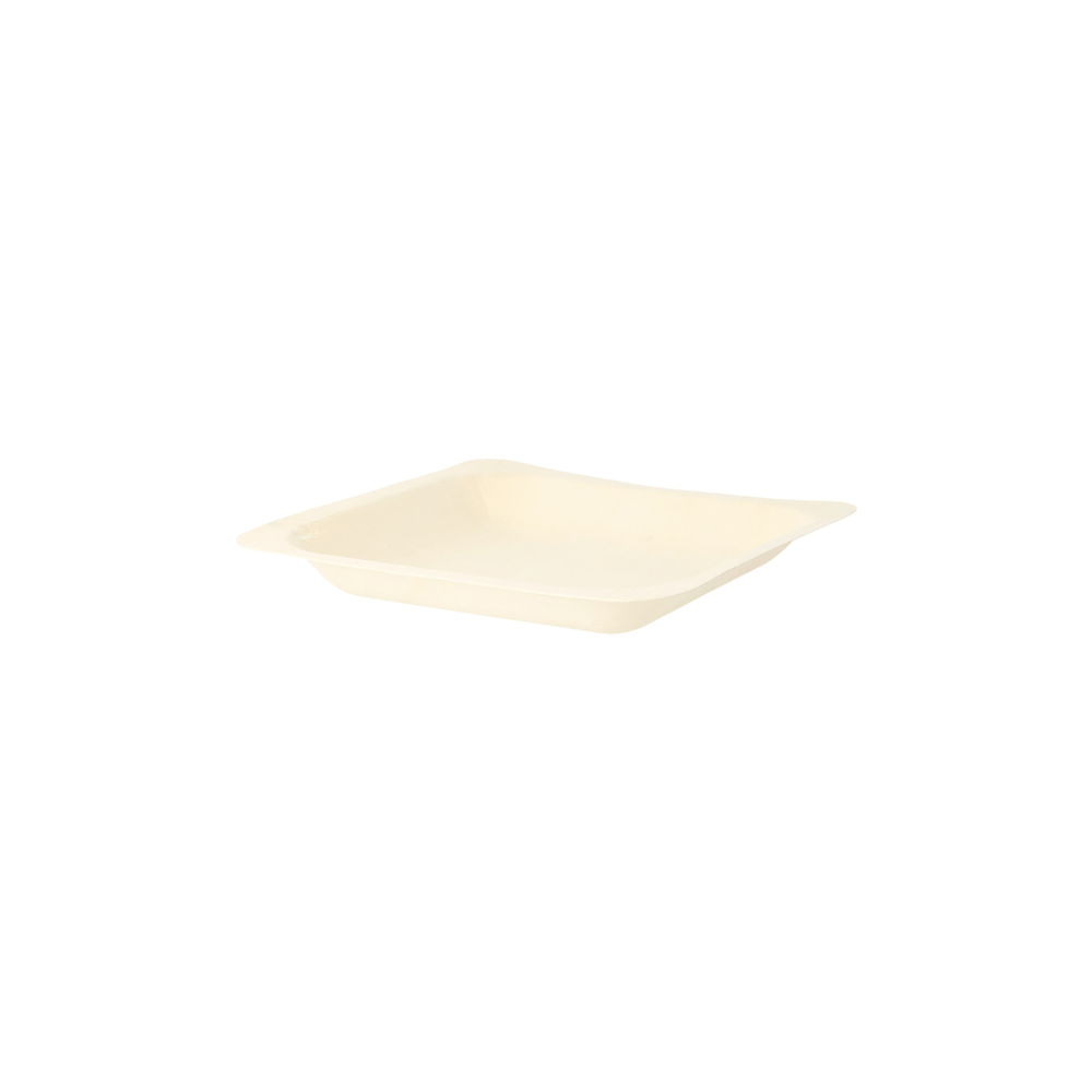 Assiettes carrées jetables