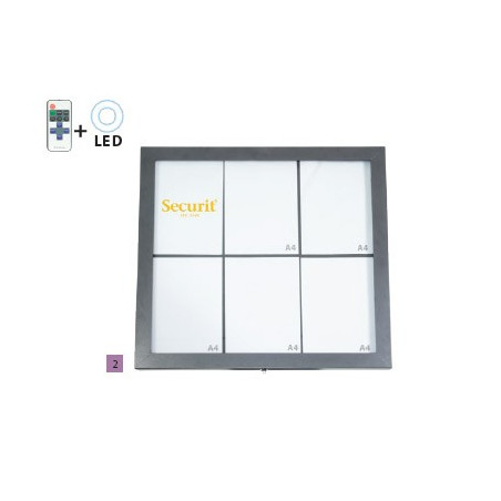 Expositor Menu de parede Coated Steel 6XA4