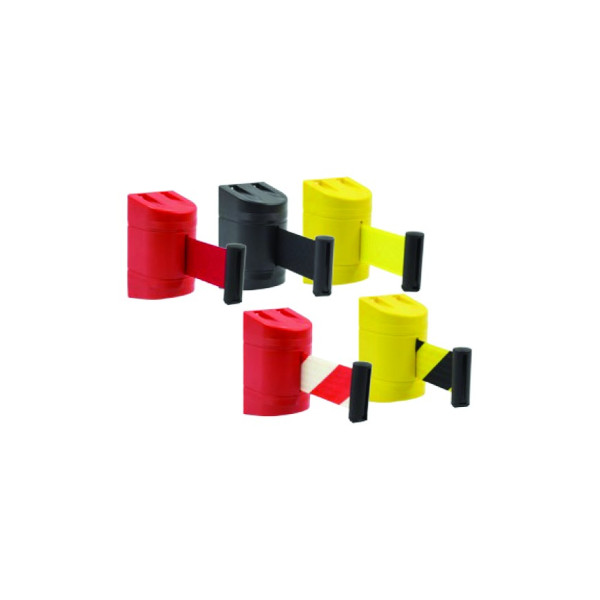 Barrera de pared con correa retráctil