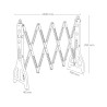 Rechargeable Reflective Barrier - Portable and Visible