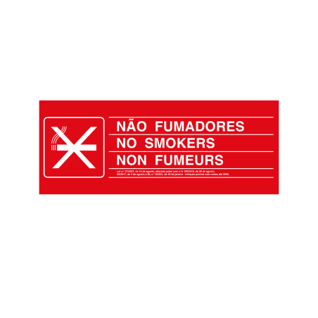 Autocollant de signalisation non-fumeur