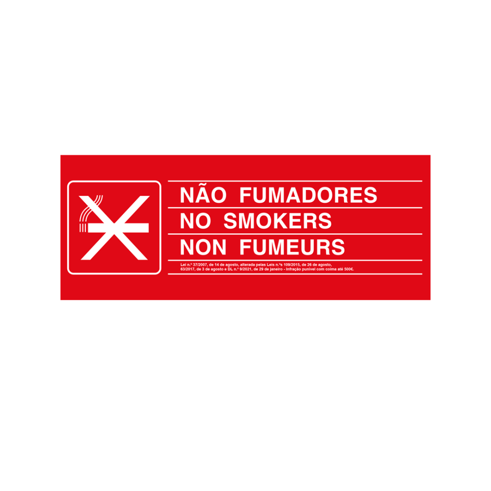 Autocollant de signalisation non-fumeur