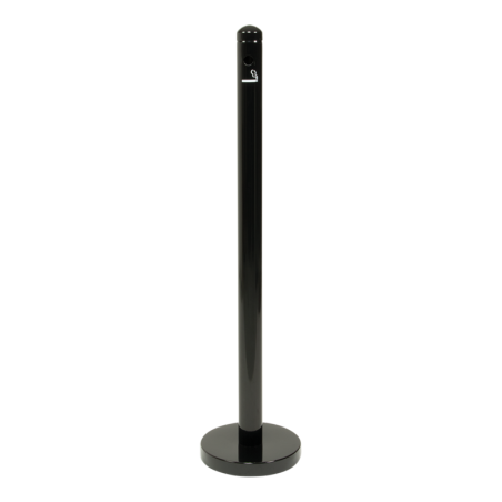Black ashtray pole - Smoker Poles