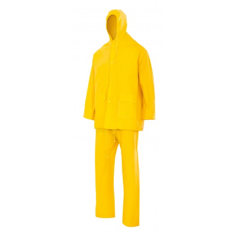 Fato de Chuva de Duas Peças com Capuz Oculto