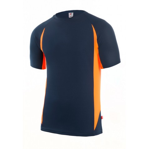 T-shirt técnica bicolor