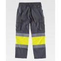 Pantalón de alta visibilidad bicolor