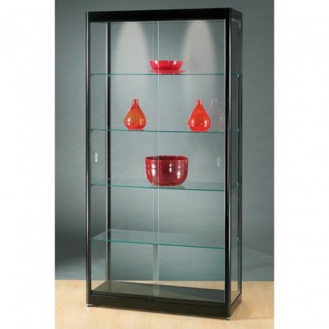 Vitrine en verre éclairé 1000 x 400 mm