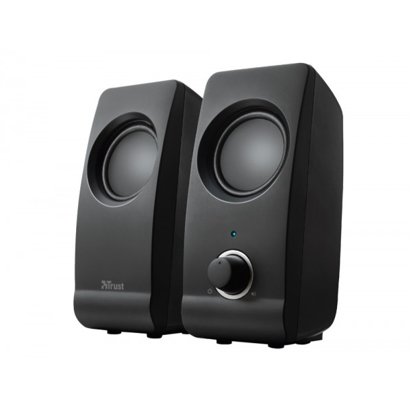 Colunas trust remo 20 potencia maxima 16 w controlo de volume conexao usb 20 jack 35 mm cor preto Colunas trust remo 20 potencia maxima 16 w controlo de volume conexao usb 20 jack 35 mm cor preto