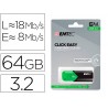 Pen drive emtec usb 32 click easy 64 gb verde