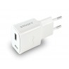 Carregador de parede groovy 1 usb 1usb c cor branco