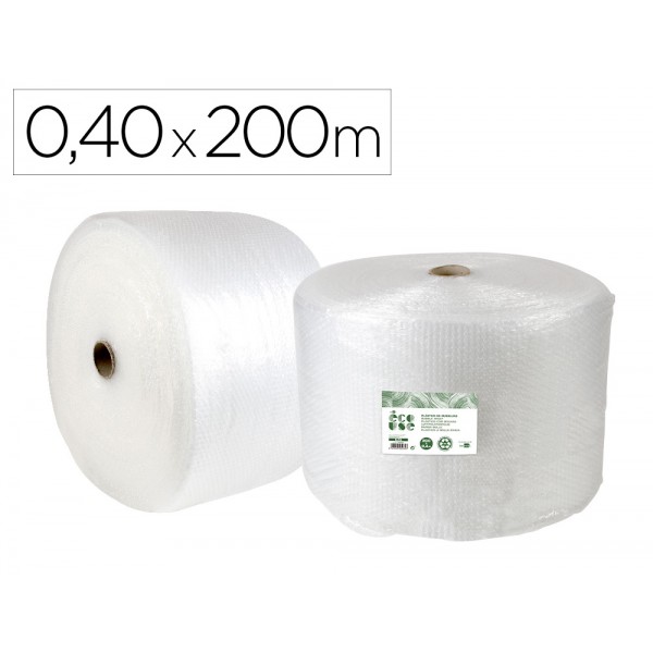 Plastico com bolhas liderpapel ecouse 040x200m 30 de plastico reciclado