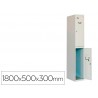 Cacifo metalico simonlocker 2 portas com fechadura respiro e caixilho para etiquetas cinza cinza 1800x500x300 mm