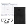 Agenda encadernada liderpapel creta 17x24 cm 2023 semana vista cor preto papel 70 gr