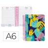 Agenda espiral liderpapel santorini 105x148 cm 2023 dia pagina papel 60 gr maos