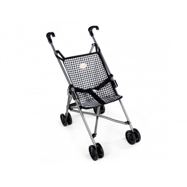 Silla de paseo candela pequena plegable color negro blanco 410x270x550 mm Silla de paseo candela pequena plegable color negro blanco 410x270x550 mm