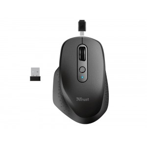 Rato trust ozaa otico sem fios 2400dpi 6 botoes usb 20 preto