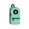 Estojo escolar antartik forma de mochila com bolso e 4 departamentos cor menta 230x50x120 mm