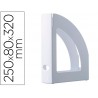 Porta revistas archivo 2000 ecogreen plastico 100 reciclado e reciclavel para formatos din a4 e folio cor branco pastel