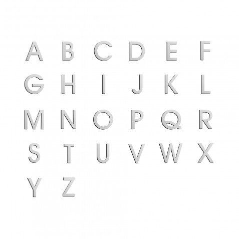 Sinalização de parede Clássica - Sinalética - Letras Maiúsculas Sinalização de parede Clássica - Sinalética - Letras Maiúsculas