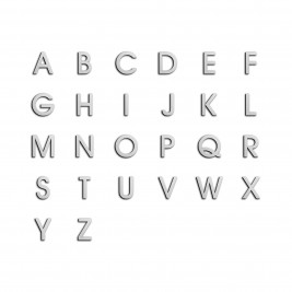 Sinalização de parede Clássica - Sinalética - Letras Maiúsculas