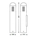 Cinzeiro de Parede Tubular de 1L