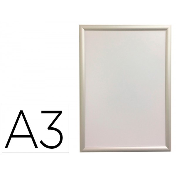 Moldura porta anuncios q connect din a3 moldura de aluminio 327x45x12 cm