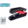 Agrafador rapid so30c plastico preto vermelho capacidadee 30 folhas usa agrafes omnipress 30