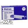 Agrafes petrus galvanizada 22 6 caixa 1000 unidades