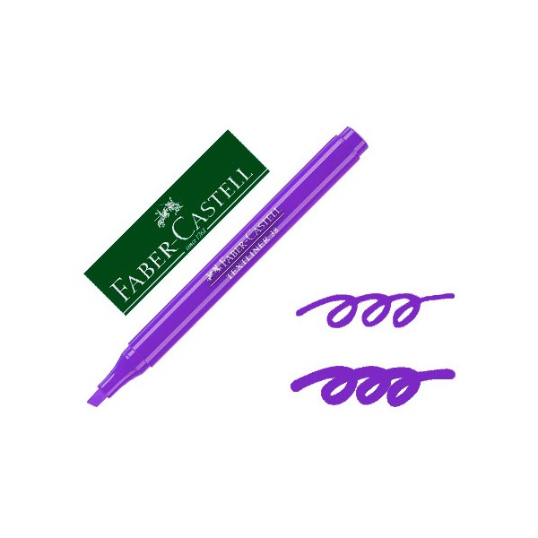 Marcador faber fluorescente textliner 38 violeta