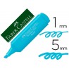 Marcador faber fluorescente 1546 cor pastel azul