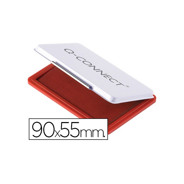 Almofada para carimbo q connect 90x55 mm vermelho