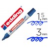 Marcador edding para quadro branco 660 cor azul ponta redonda 3 mm recarregavel