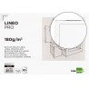 Bloco de desenho liderpapel lineal colado 230x325mm 20 folhas 180 gr com esquadria