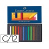 Giz pastel faber castell estojo cartao 12 cores sortidas