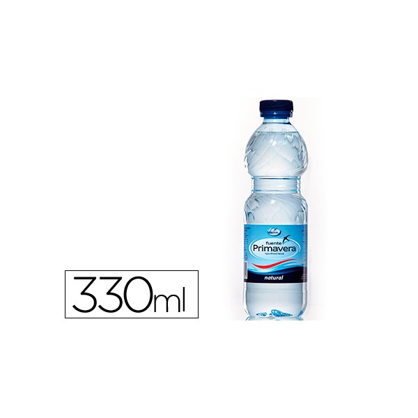 Agua mineral natural fuente primavera garrafa de 330ml