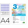 Recambio liderpapel folio 100 h 4 taladros 70 gr cuadriculado pautado 3 mm con margen