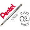 Esferografica roller metalica pentel bg 208 prateada 04 mm ideal para papel e madeira suave secagem rapida