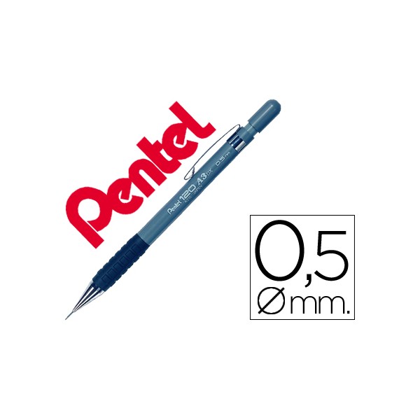 Lapiseira pentel a315 05 mm cinza