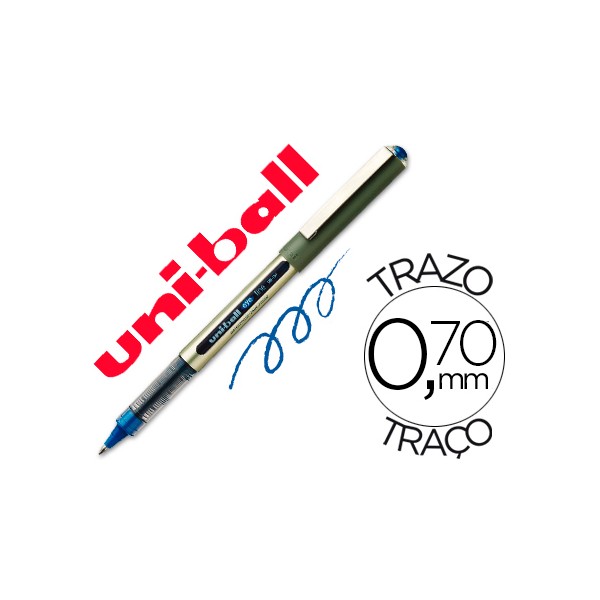 Marcador uni ball roller ub 157 azul 07 mm