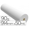 Papel reprografia 90 gr 914 mm x 50 mt