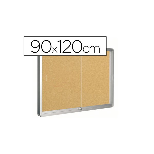 Vitrina de parede com porta q connect com 120 x 90 cm