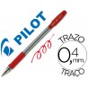 Esferografica pilot bps gp vermelho com grip tinta base de oleo com tampa